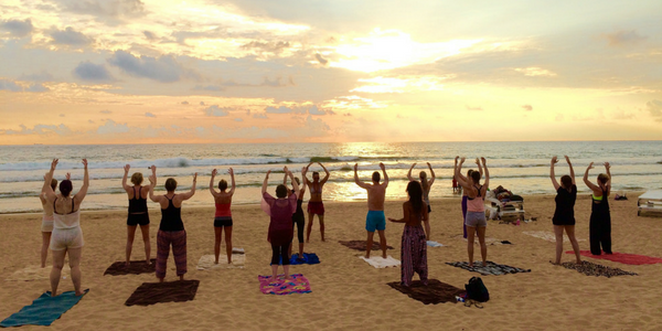 Beach Yoga in Sri Lanka