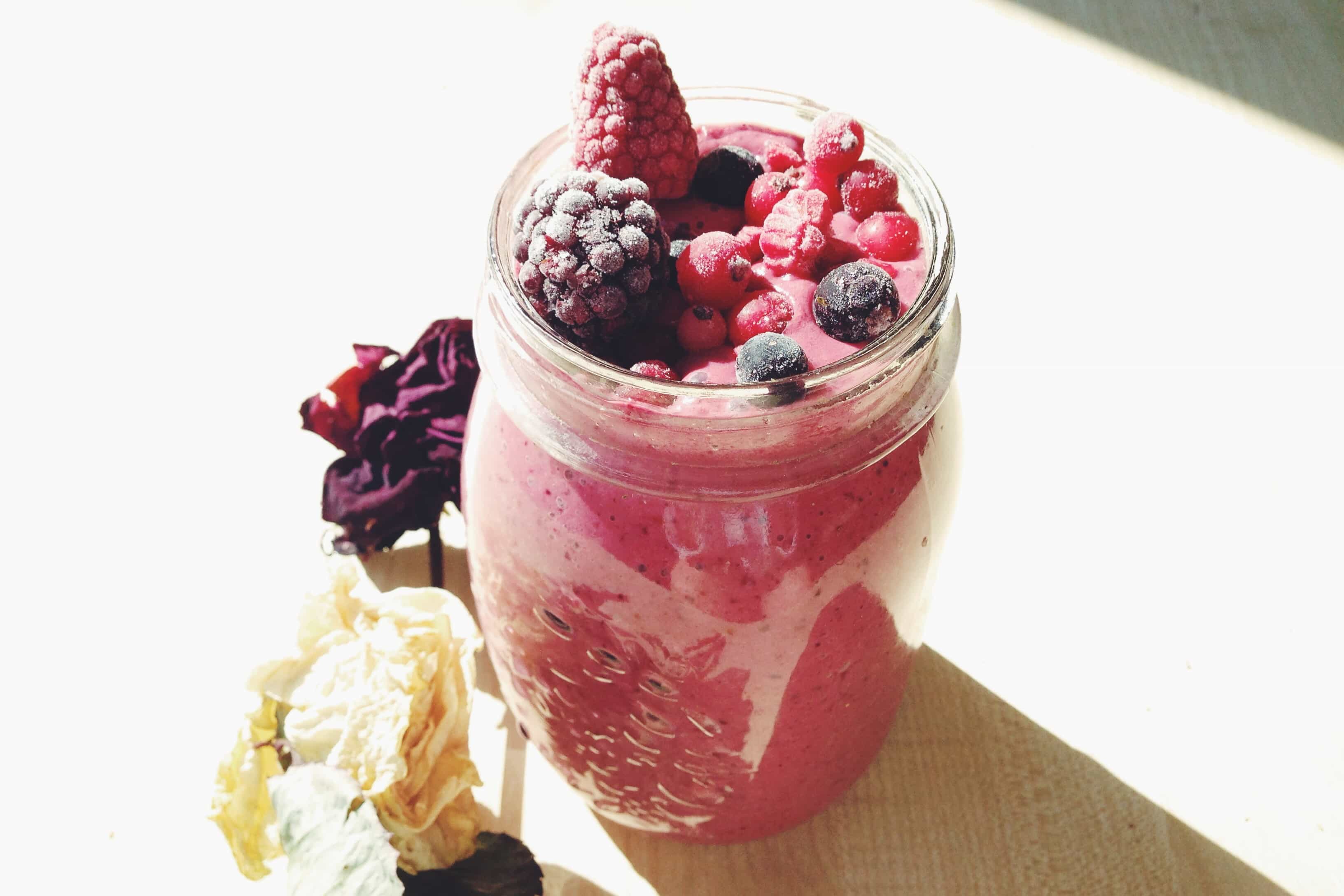 Summer Fruit Smoothie Recipe - Berry Delicious- AdventureYogi