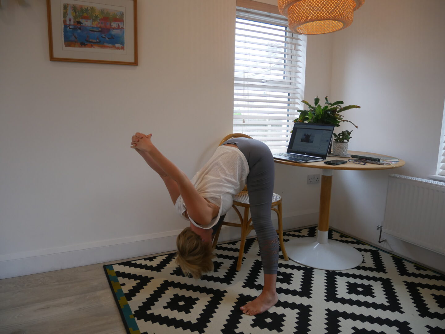 office yoga sequence to restore and rejuvenate