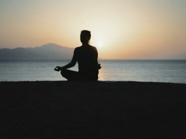sunset meditation yoga