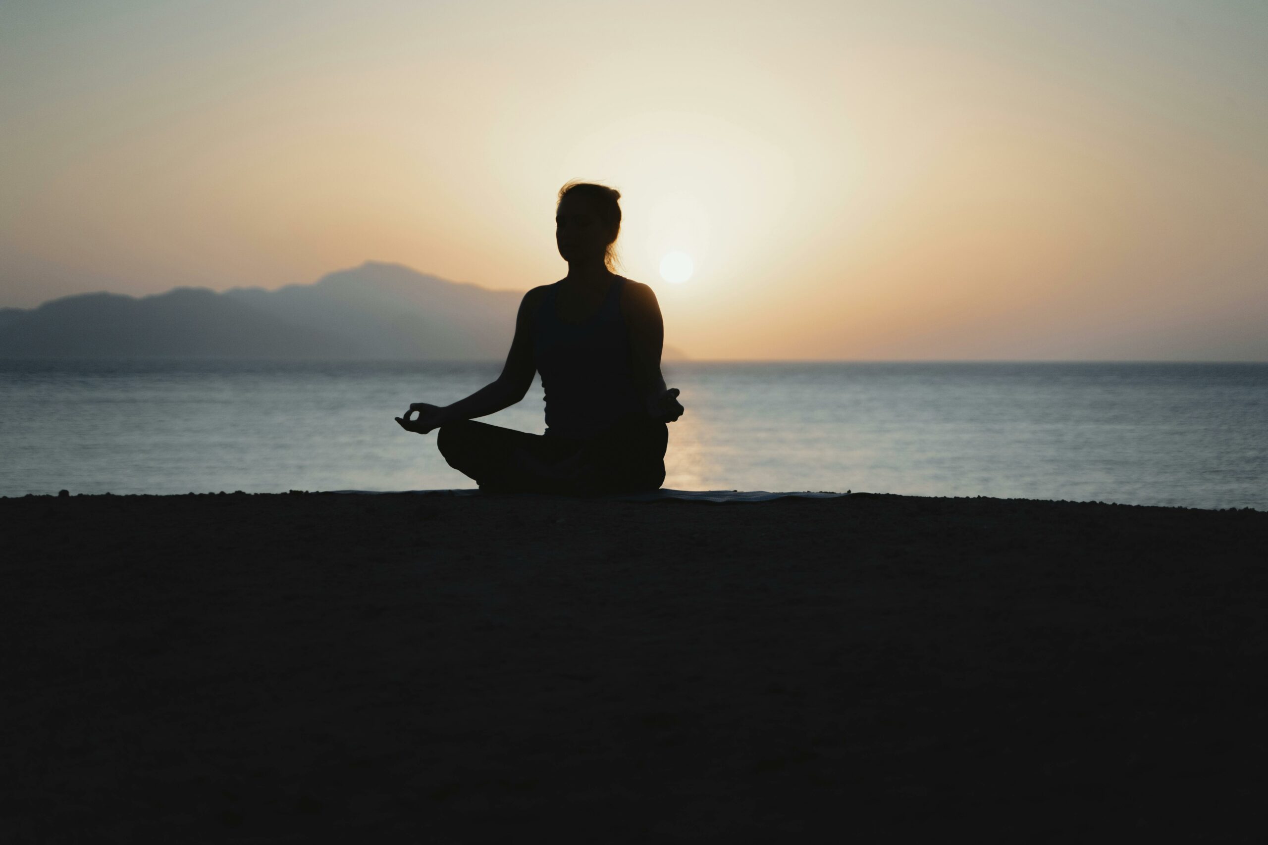 sunset meditation yoga