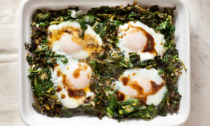 spinach baked eggs