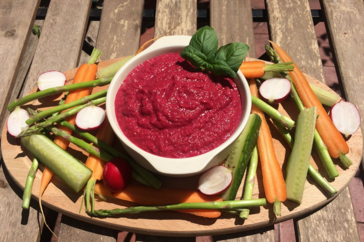 Beetroot and Cannellini Bean Dip