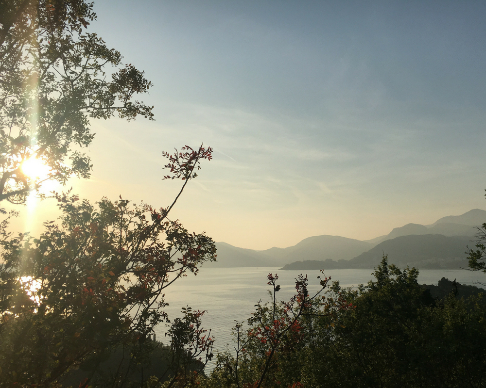 sunset coastline yoga holiday Montenegro