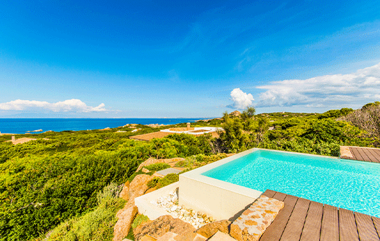 pool and sea