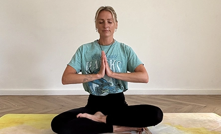 april yoga teacher