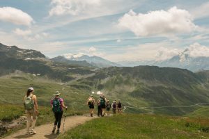 Hikers in the French Alps